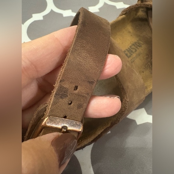 BIRKENSTOCK Womens Yara Sandal Brown Toe Loop Ankle Strap sandal - Picture 11 of 12